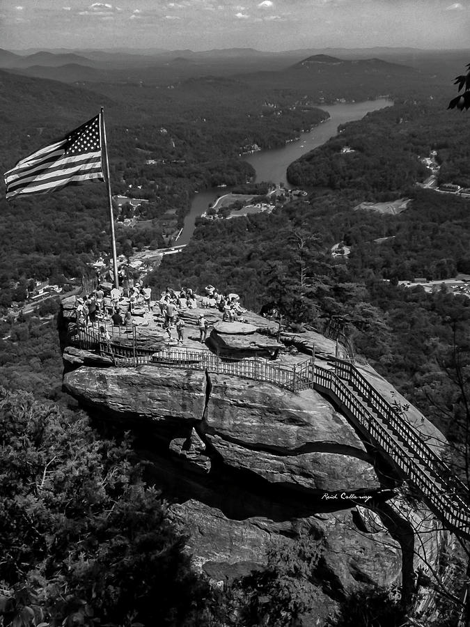 Chimney Rock NC A Most Majestic View BW Chimney Rock State Park   Chimney Rock Nc A Most Majestic View Bw Chimney Rock State Park Landscape Art Reid Callaway 