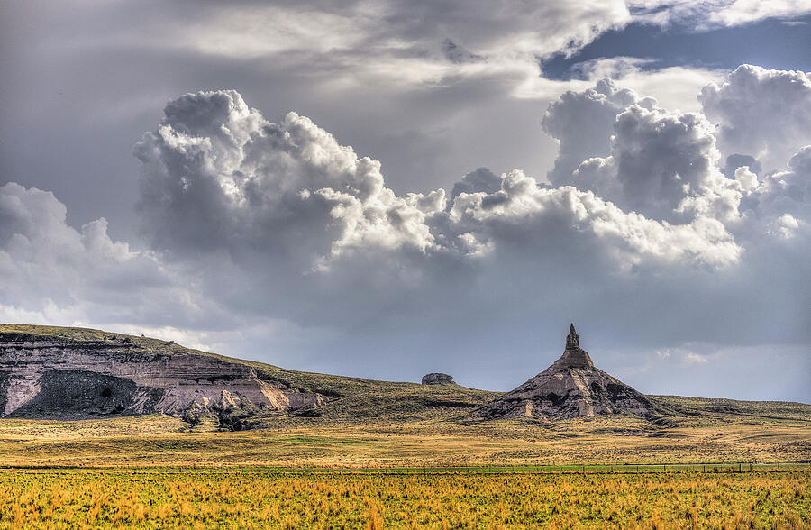 Chimney Rock Stormy Sky Photograph by Lee and Renee Walsh