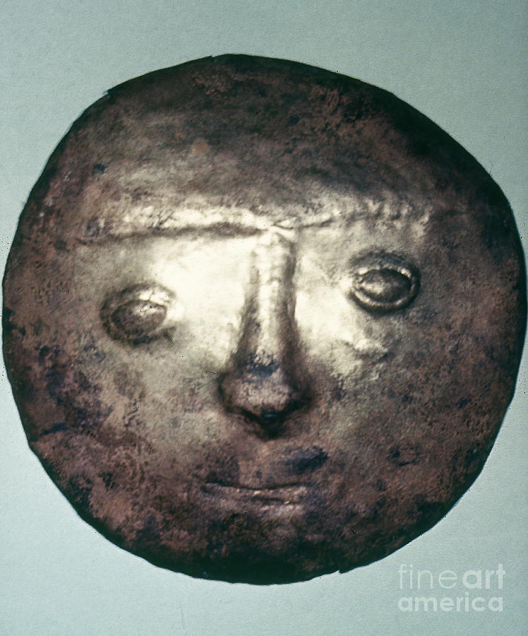 Chimu Bronze Disc Relief by Granger
