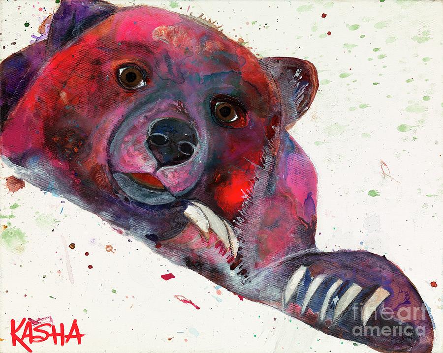 Chin Up Painting by Kasha Ritter