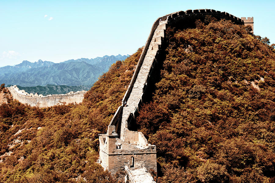 China 10 MKm2 Collection - Great Wall of China in Autumn Photograph by Philippe HUGONNARD