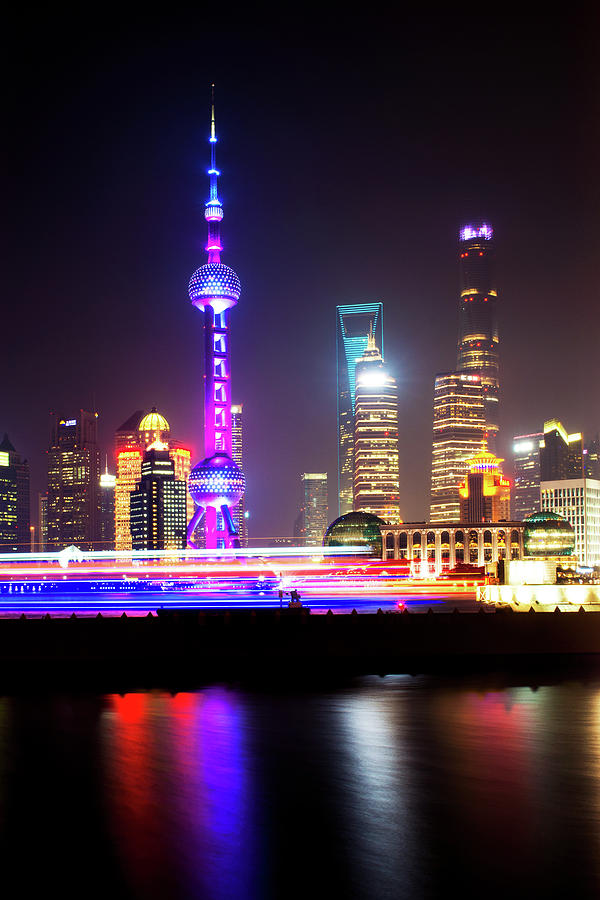 China 10 MKm2 Collection - Oriental Pearl Tower at night Photograph by ...