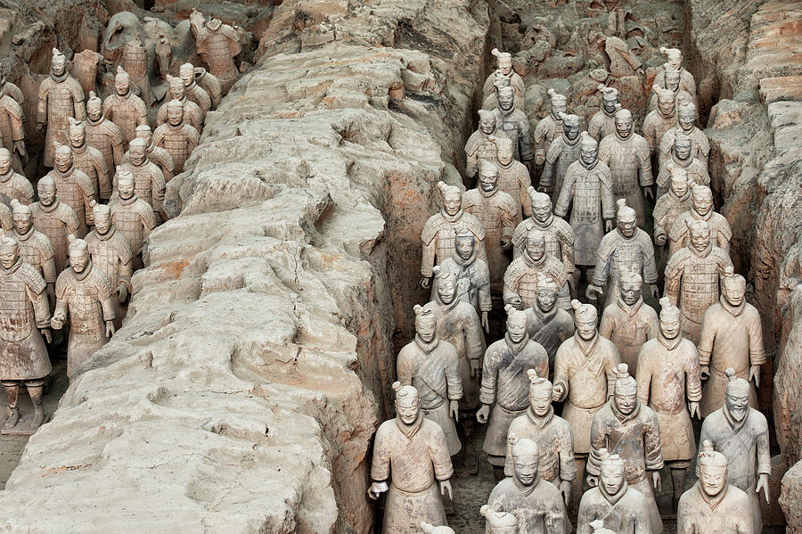 Architecture Photograph - China 10 MKm2 Collection - Terracotta Army I I by Philippe HUGONNARD
