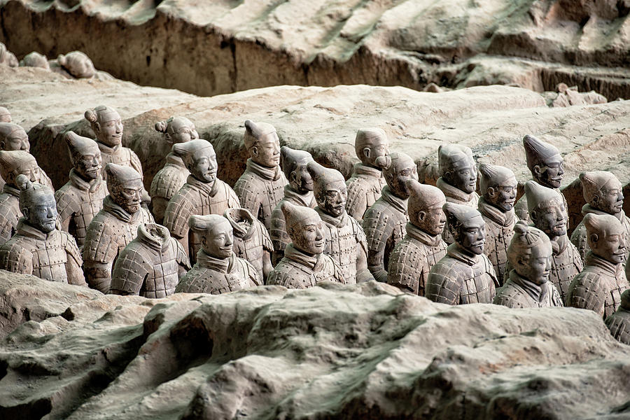 Architecture Photograph - China 10 MKm2 Collection - Terracotta Army I V by Philippe HUGONNARD