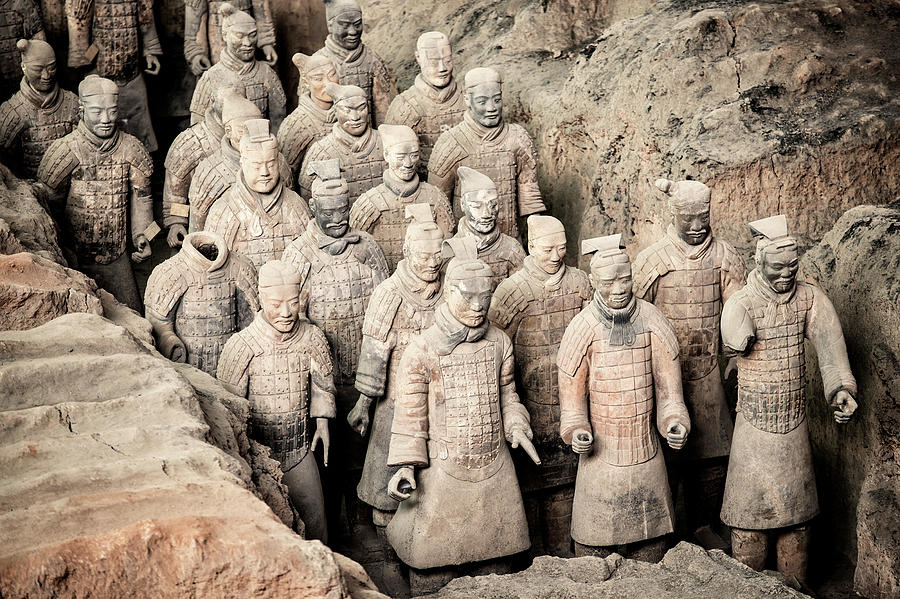 Architecture Photograph - China 10 MKm2 Collection - Terracotta Army X I I I by Philippe HUGONNARD