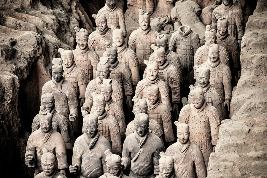 Architecture Photograph - China 10 MKm2 Collection - Terracotta Army X I I by Philippe HUGONNARD