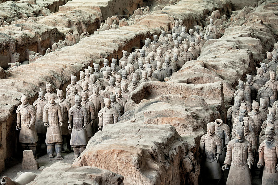 Architecture Photograph - China 10 MKm2 Collection - Terracotta Army X I by Philippe HUGONNARD