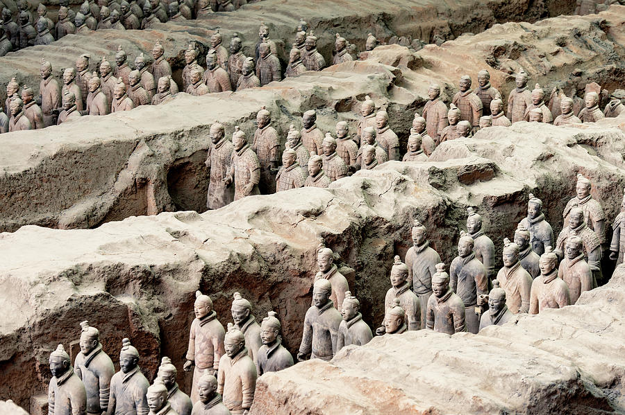 Architecture Photograph - China 10 MKm2 Collection - Terracotta Army X I V I I I by Philippe HUGONNARD