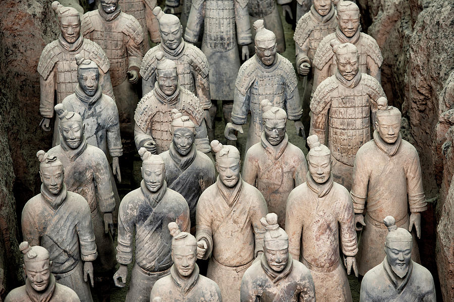 Architecture Photograph - China 10 MKm2 Collection - Terracotta Army X V by Philippe HUGONNARD