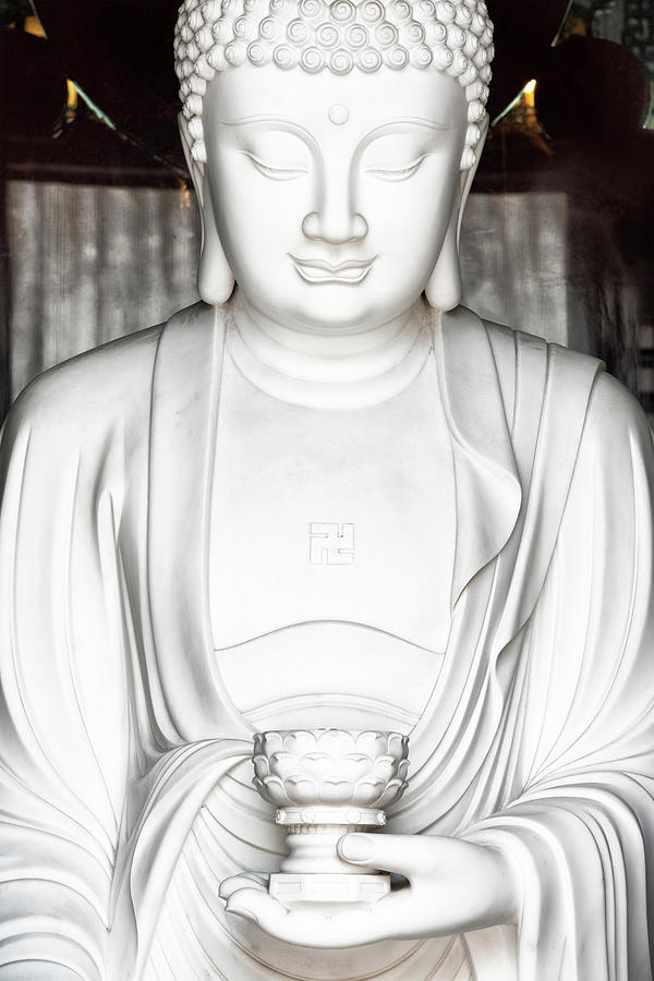 China 10 MKm2 Collection - White Buddha I Photograph by Philippe HUGONNARD