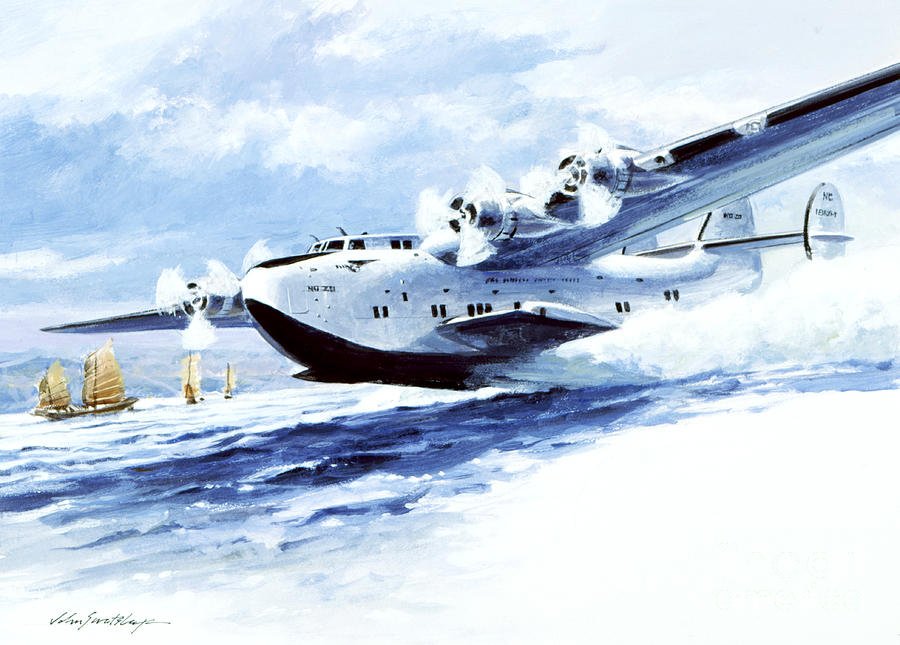 China Clipper Seaplane I Painting by John Swatsley