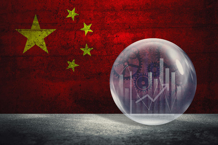 China financial bubble Photograph by Sean Gladwell