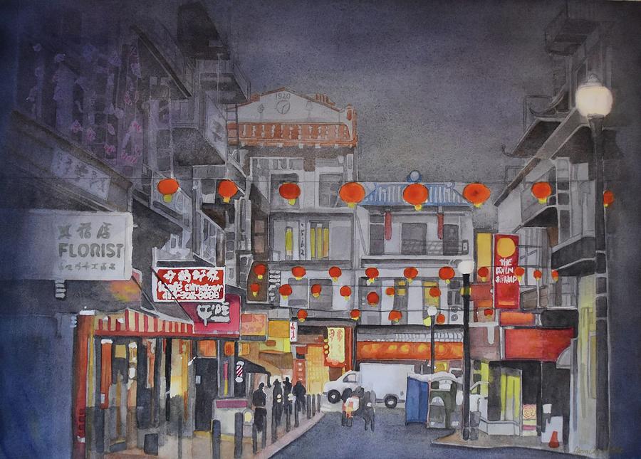 China Lights, SF Painting by Gerald Carpenter
