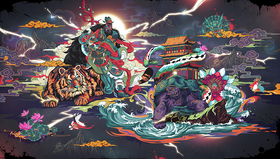 China Mythology Digital Art by Xiaojun Wang - Pixels
