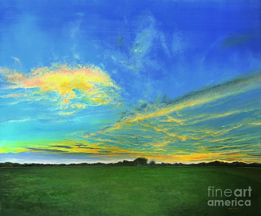 China Spring Sunset Painting by Cory Lind