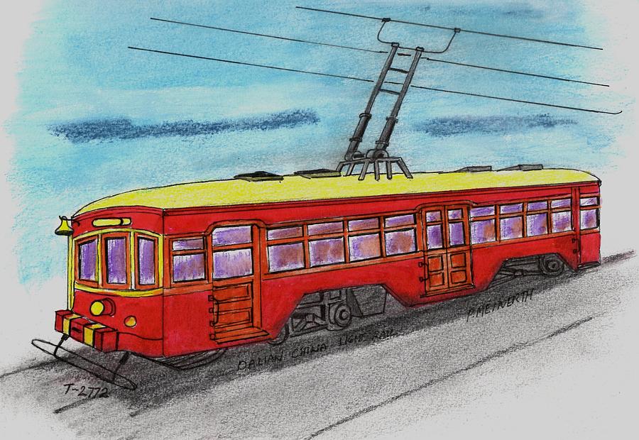 China Trolley Drawing by Paul Meinerth