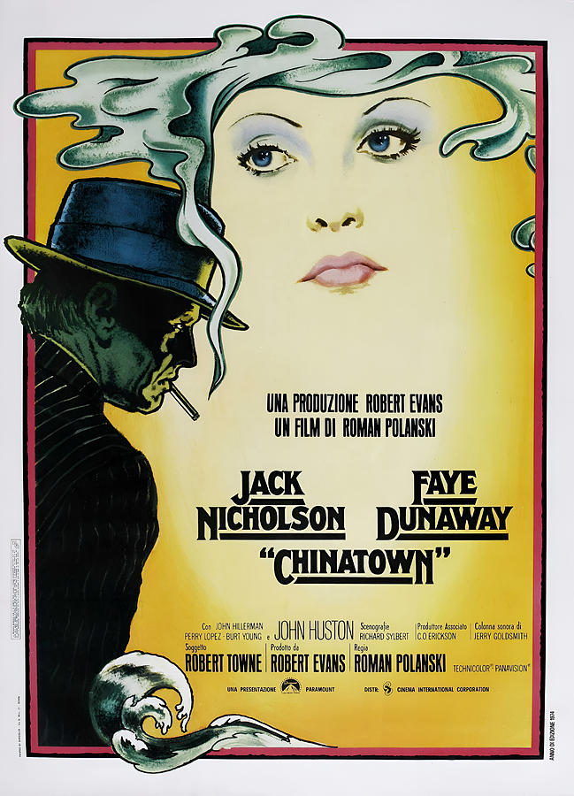 Chinatown - 1974 Mystery Thriller Digital Art by Retro Movie Poster - UPSCALED Chinatown - 1974 Mystery Thriller Digital Art by Retro Movie Poster - UPSCALED
