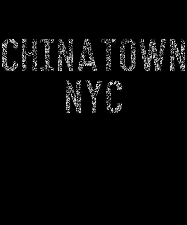 Chinatown NYC Retro Digital Art by Flippin Sweet Gear