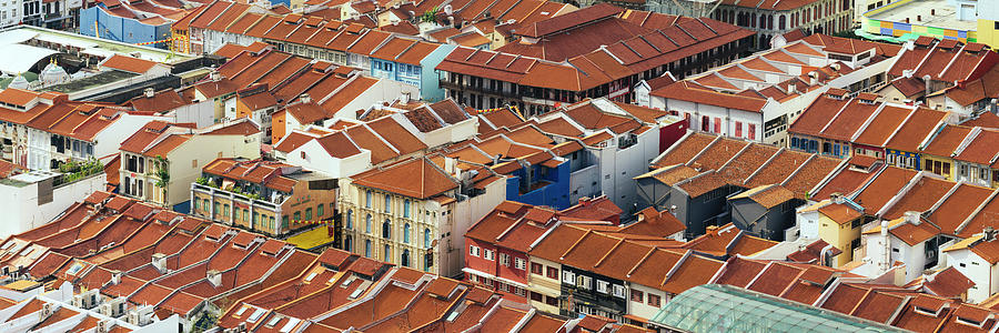 Chinatown Shophouse roofs Singapore Photograph by Sonny Ryse