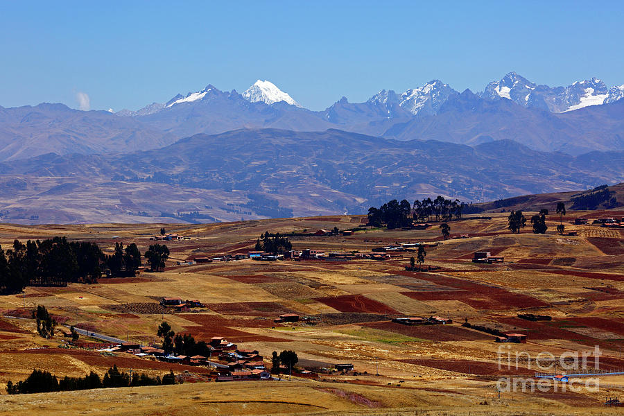 Chinchero Plateau and Cordillera Vilcabamba Peru Photograph by James Brunker