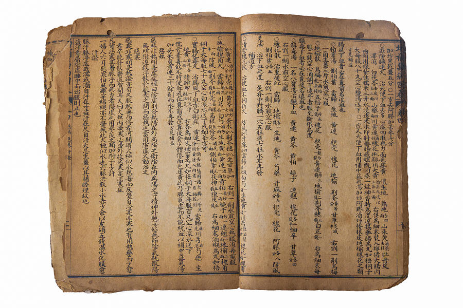 Chinese ancient medical book Photograph by Liyao Xie