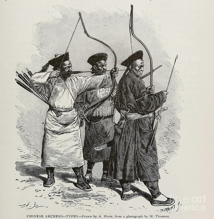 Chinese Archers n4 Drawing by Historic Illustrations - Fine Art America