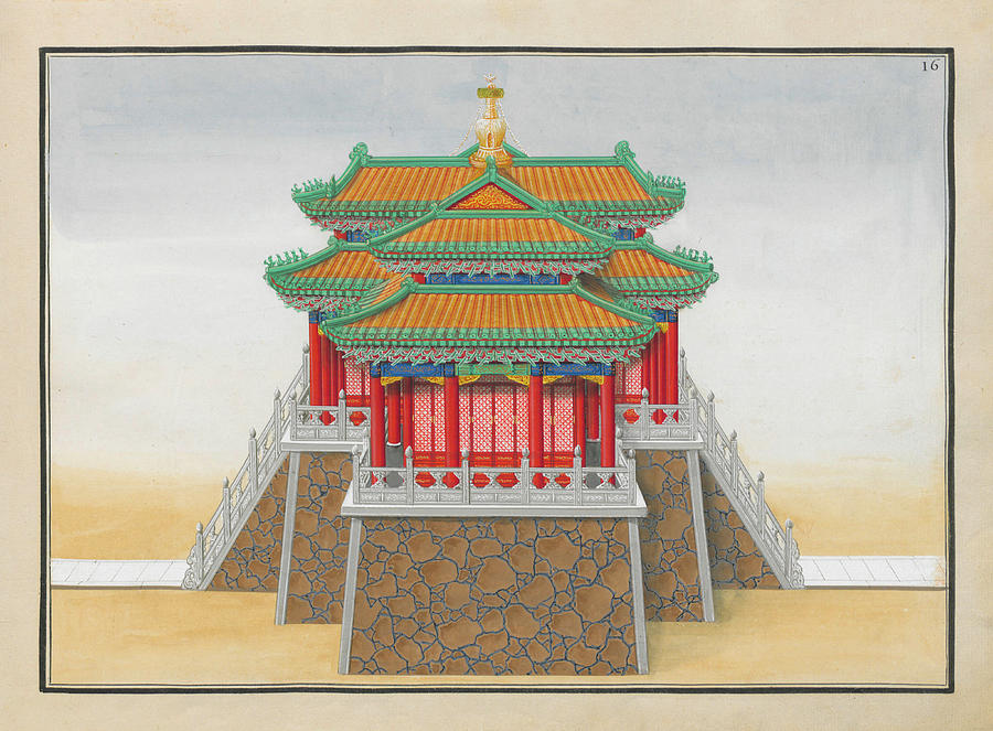 ancient chinese architecture drawing