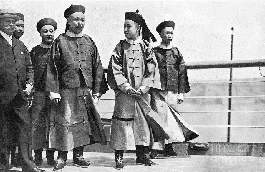 Chinese Diplomats, 1902 Photograph by Granger