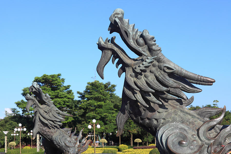 Chinese Dragon Statue Photograph by Real444
