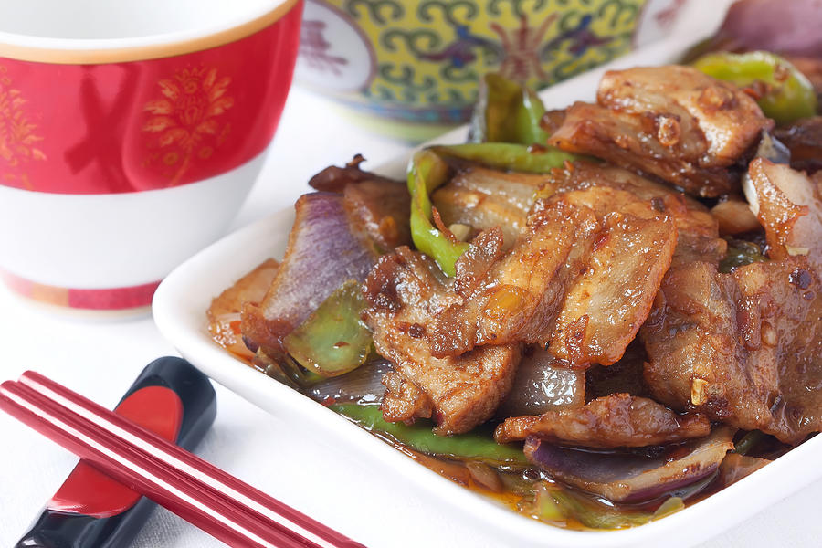 Chinese food specialty - twice-cooked pork Photograph by Yuelan