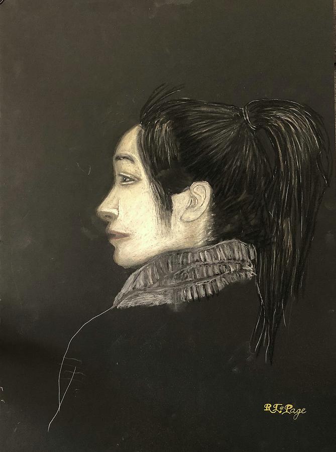 Chinese Girl Pastel by Richard Le Page