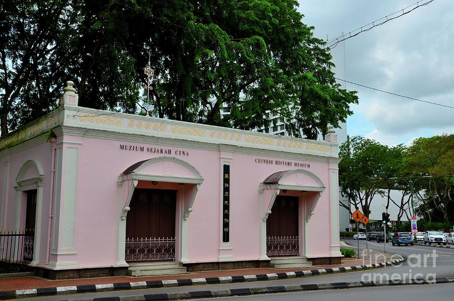 Chinese history museum building by waterfront Kuching Sarawak Borneo ...