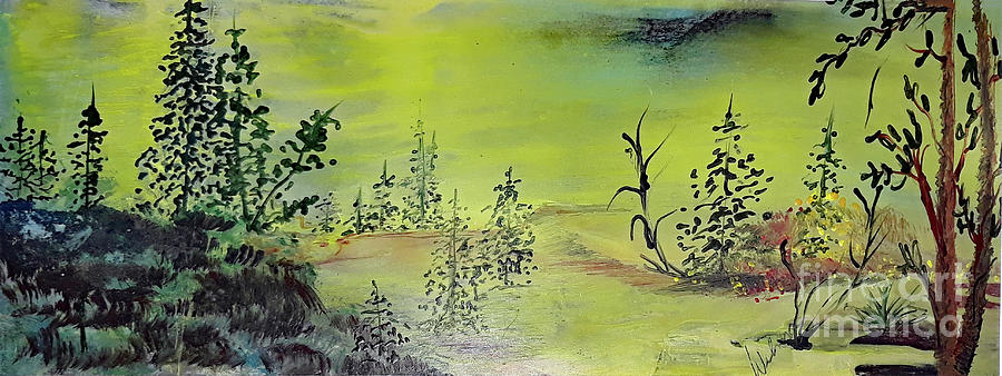 Chinese Landscape Painting by Wilma Lopez
