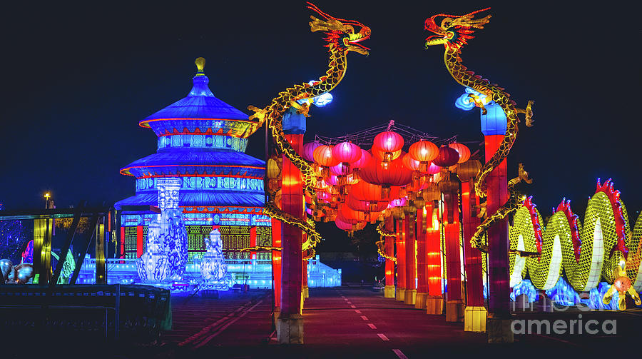 Chinese Lantern Festival  Horizontal Print Photograph by Luca Lorenzelli