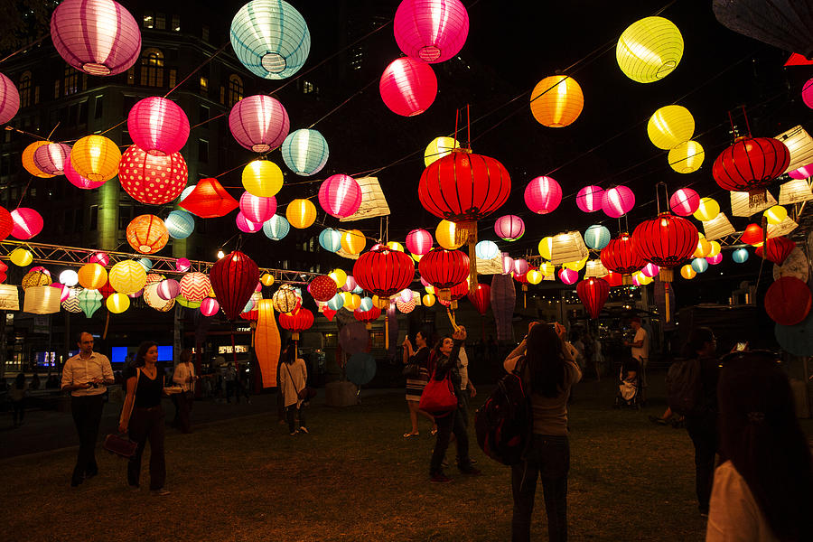 Chinese paper lanterns Photograph by Oliver Strewe