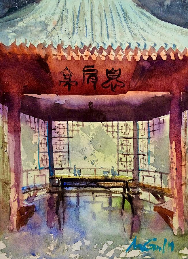 Chinese Pavillion Painting