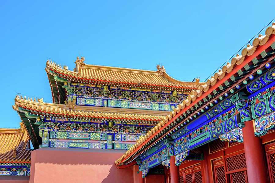 Chinese Roof Architectural Details From the Forbidden City in Beijing ...