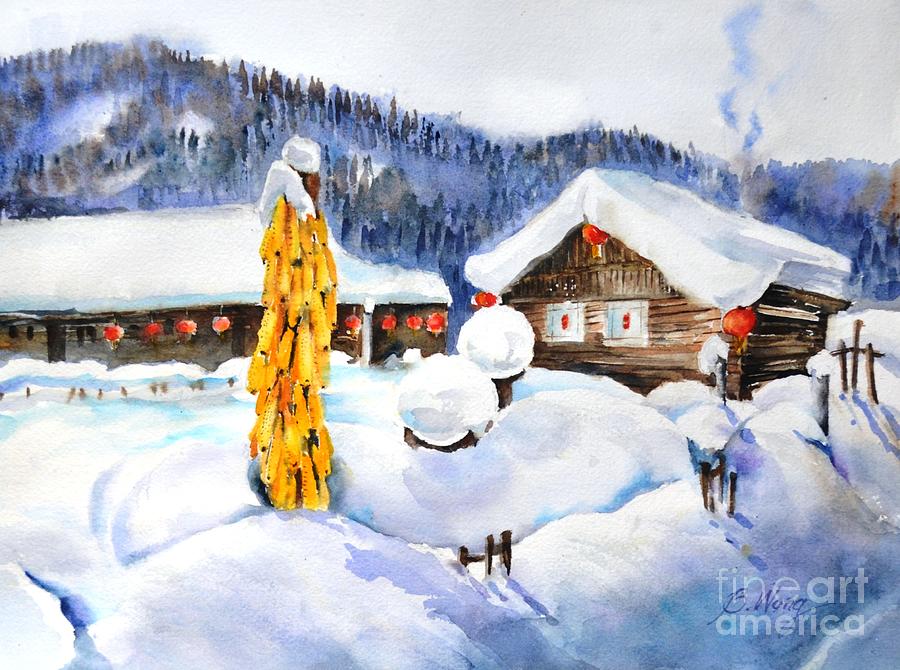 Chinese village #2 Painting by Betty M M Wong