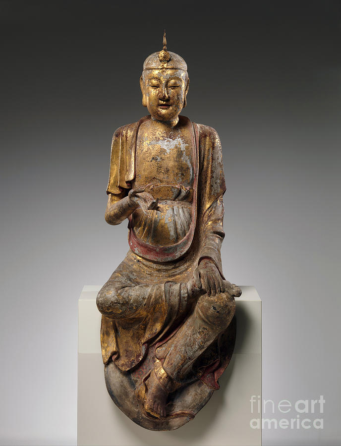 Chinese Wooden Bodhisattva Sculpture by Granger