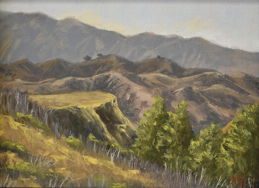 Chino Hill State Park Painting by Elisa Arancibia