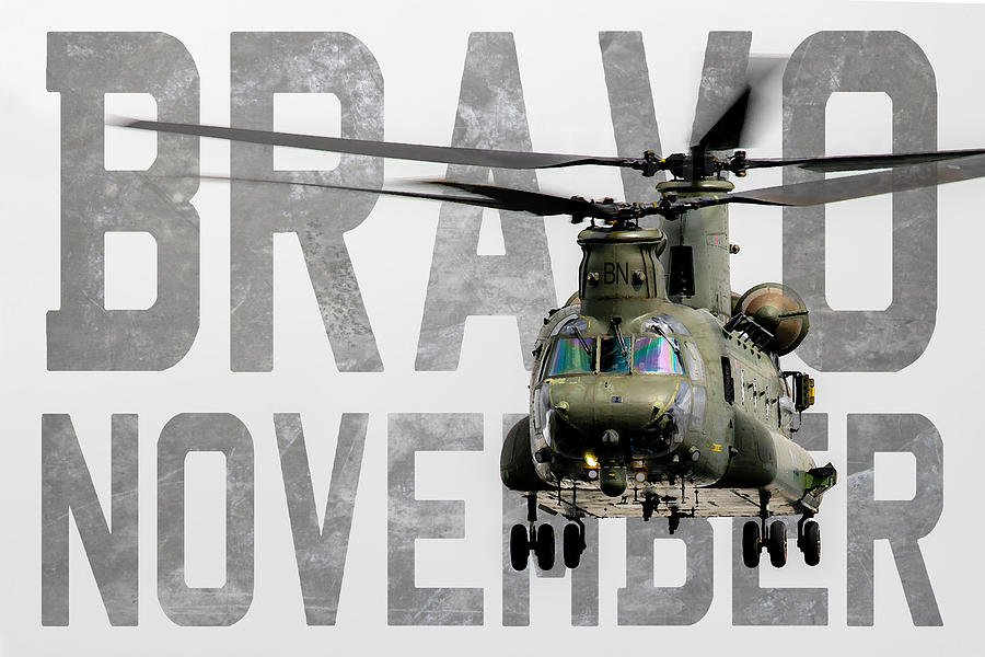 Chinook Bravo November Digital Art by Airpower Art