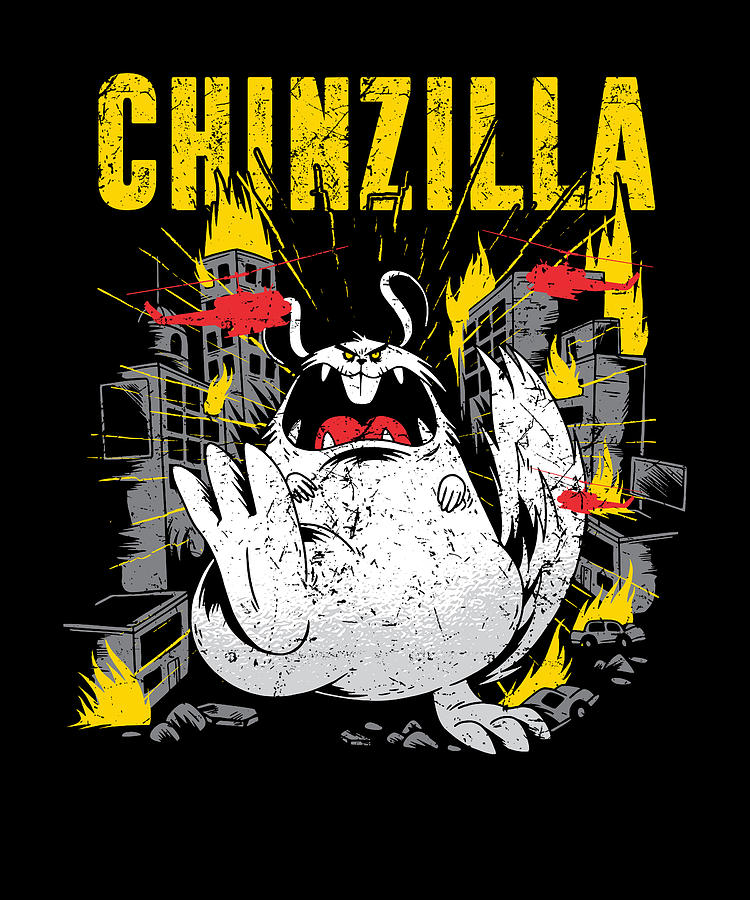 Chinzilla Funny Chinchillas Pet Lover Digital Art by Florian Dold Art ...