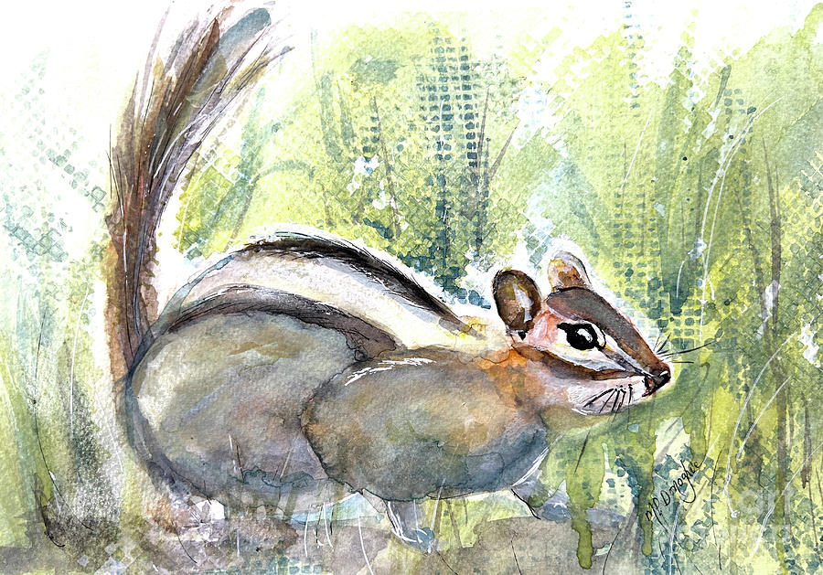 Chipmunk Scurry Painting