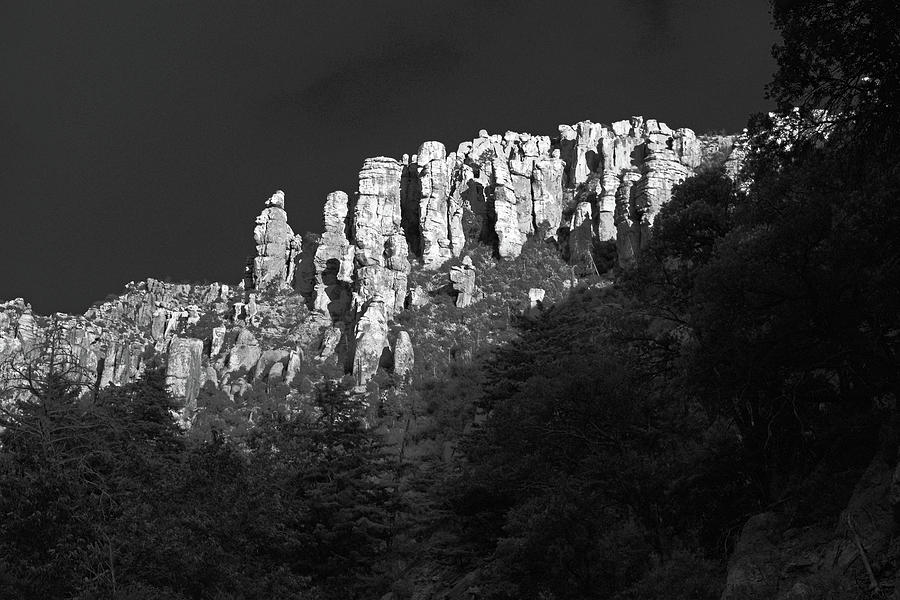Chiricahua Mountains Black and White Photograph by Chance Kafka