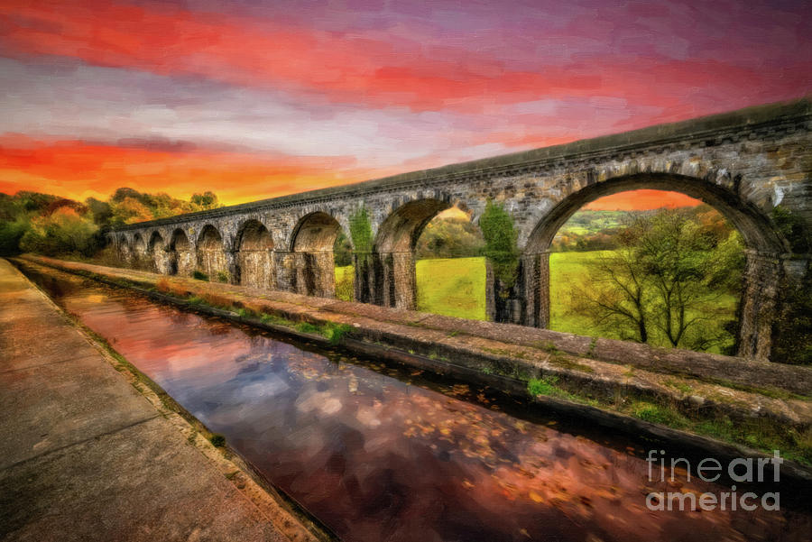 Chirk Aqueduct Art Photograph by Adrian Evans
