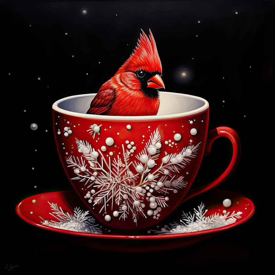 Chirping for Chocolate Painting by Lourry Legarde