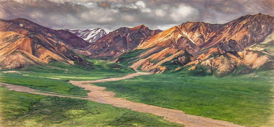 Chiseled Mountains of Denali Photograph by Marcy Wielfaert