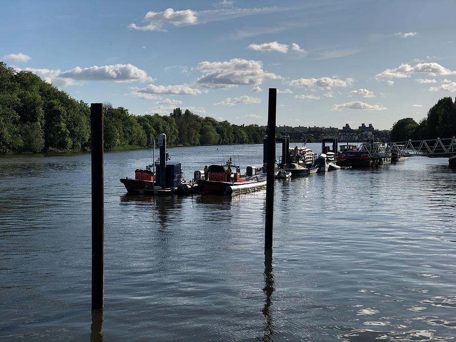 Chiswick Pier looking upstream Photograph by Adrian Legg - Fine Art America