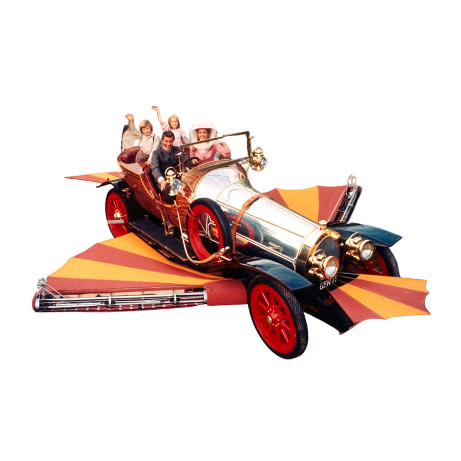 Chitty Chitty Bang Bang Flying Car Poster Painting by Taylor Muhammad ...