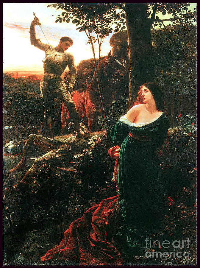 Chivalry 1885 Painting by Sir Frank Dicksee